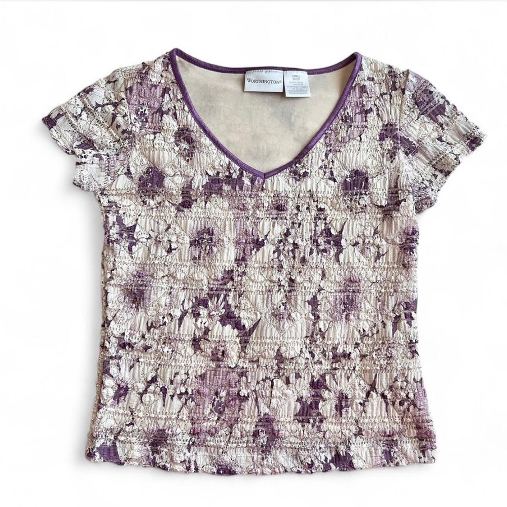Y2K Vintage Floral Fairy Top
